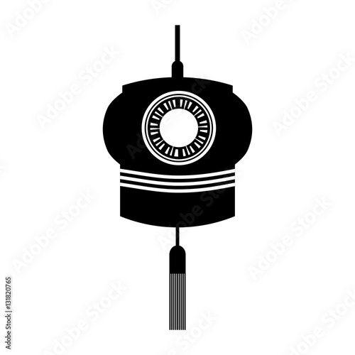 traditional japanese lamp icon vector illustration design Stock Vector