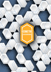 Poster - Abstract geometric background for design