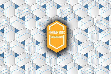 Poster - Abstract geometric background for design