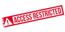 Access Restricted Rubber Stamp
