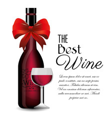 Wall Mural - the best wine collection vector illustration design