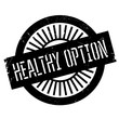 Healthy option stamp. Grunge design with dust scratches. Effects can be easily removed for a clean, crisp look. Color is easily changed.
