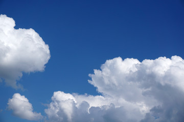 white cloud and blue sky as nature background