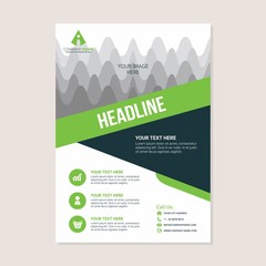 Corporate business annual report brochure flyer design. Leaflet cover presentation. Flier with Abstract geometric background. Modern publication poster magazine, layout template A4 flyer