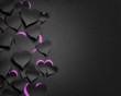 paper hearts valentine's day  - 3D romantic card / background ( love , valentine , wedding )
