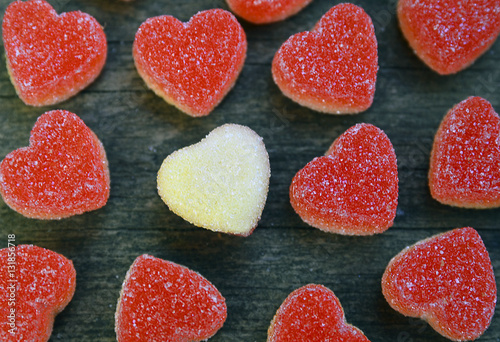 Heart Candies Coated With Sugar As A Background Sweet Red And White Candy Hearts Valentines Hearts Candies Valentines Day 14 February Concept Selective Focus Copy Space Buy This Stock Photo And Explore Similar Images At Adobe