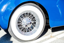 Whitewall Tire On Spoked Wheel