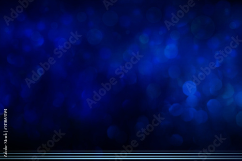 Fotografia, Obraz Abstract dark blue background with the lines at the bottom