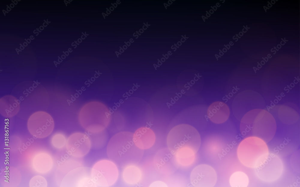 dark purple color blurred background with bokeh and lens flare (vector ...