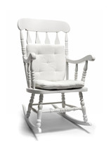 White Rocking Chair Of White Background