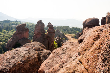 Scenes from Belogradchik fortress and special red rocks - Bulgaria