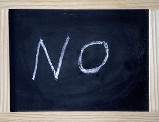 No written on black chalk board