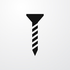 Poster - screw icon illustration
