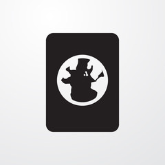 Poster - passport icon illustration