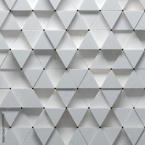 Plakat na zamówienie 3d illustration of geometric pattern