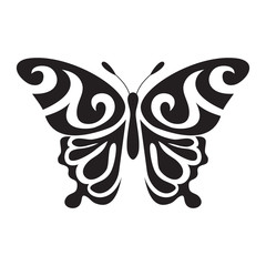 Wall Mural - Butterfly vector icon