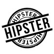 Hipster rubber stamp