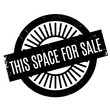 This Space For Sale stamp. Grunge design with dust scratches. Effects can be easily removed for a clean, crisp look. Color is easily changed.