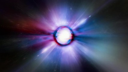 Canvas Print - Space Travel 2200: Traveling through star fields and galaxies in deep space (Loop).
