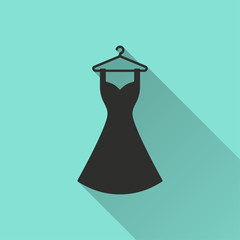 Sticker - Dress - vector icon.