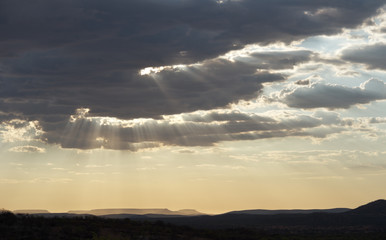 Wall Mural - sky and rays