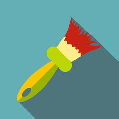 Wall Mural - Brush icon. Flat illustration of brush vector icon for web