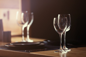 Poster - Elegant table appointments in the cafe