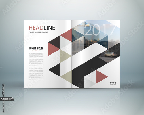 Abstract Binder Art White A4 Brochure Cover Design Info Banner