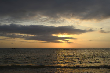  Beach sand sea sky sun sunset nature background landscape.