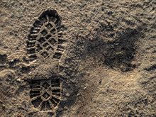 Footprint In The Dirt
