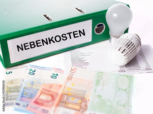 Nebenkosten für ein Haus Stock-Foto