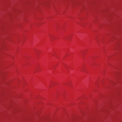 Vector Ruby Red Triangles Crystal Foil Texture Seamless Pattern. Festive and Glowing Repeat Surface Design.