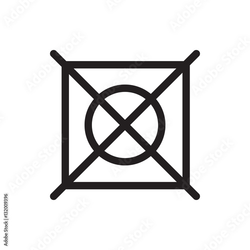 no dry cleaning icon illustration Stock Vector Adobe Stock