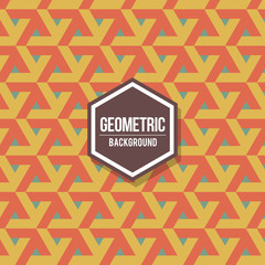 Poster - Abstract geometric background for design. Retro pattern