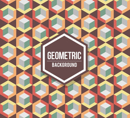 Poster - abstract geometric background for design. retro pattern