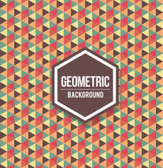 Poster - abstract geometric background for design. retro pattern