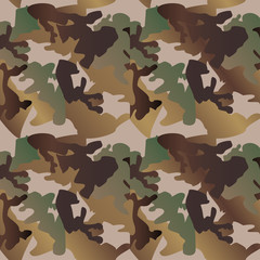 Camouflage pattern background clothing print, repeatable camo glamour