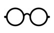 Retro eye glasses vector icon
