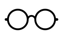 Retro Eye Glasses Vector Icon