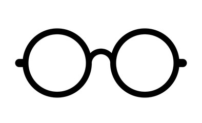 retro eye glasses vector icon