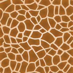 Wall Mural - giraffe skin vector background