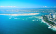 Luftaufnahme von der Bucht vor Caloundra