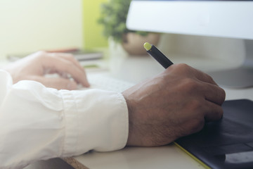 Poster - graphic designer working