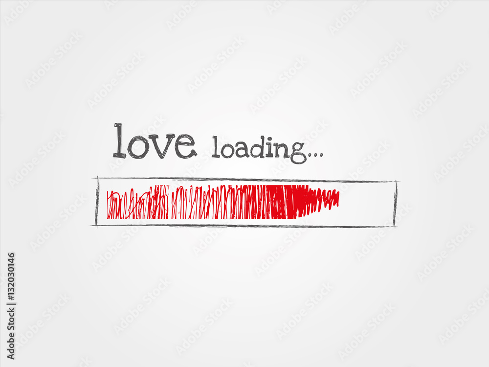 love loading, miłość - obrazy, fototapety, plakaty 