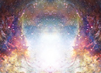 cosmic space and stars, color cosmic abstract background.