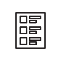 checklist icon illustration