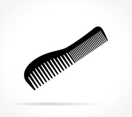 Wall Mural - comb icon on white background