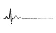 Abstract heartbeat icon. Vector illustration.