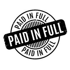 Poster - Paid In Full rubber stamp