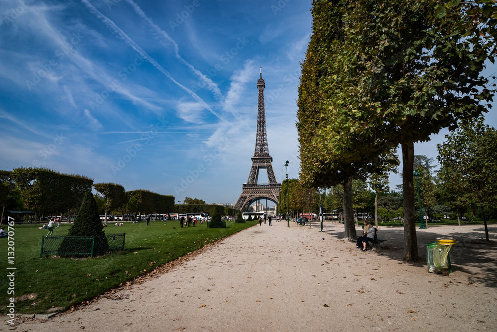Eiffel Tower Paryż wieża - obrazy, fototapety, plakaty 